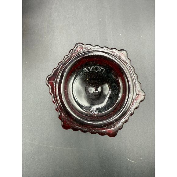 Vintage Avon “1876 Cape Cod” Ruby Red Glass Sugar Bowl w/Two Creamers - Picture 4 of 8